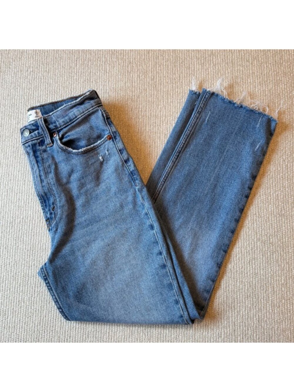 Abercrombie & Fitch Jeans 26/2 The Ultra High Rise Curve Love Straight Leg Denim